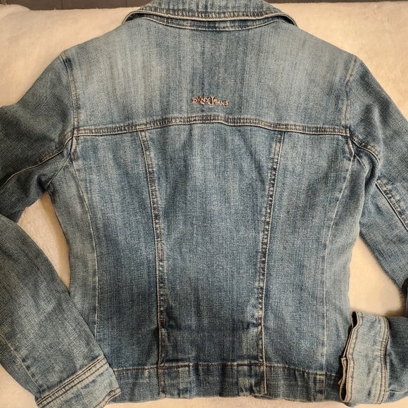 DKNY Jeans Blue Casual Button-Up Denim Long Sleeve Jacket Women's Size S - Picture 9 of 10